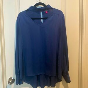 Vince Camino Blue Blouse
